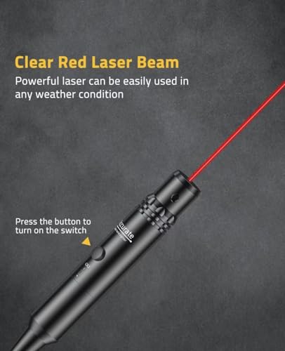 CVLIFE Professional Laser Bore Sight Kit for Hunting with Adaptive Adapters and Bright Laser Sight