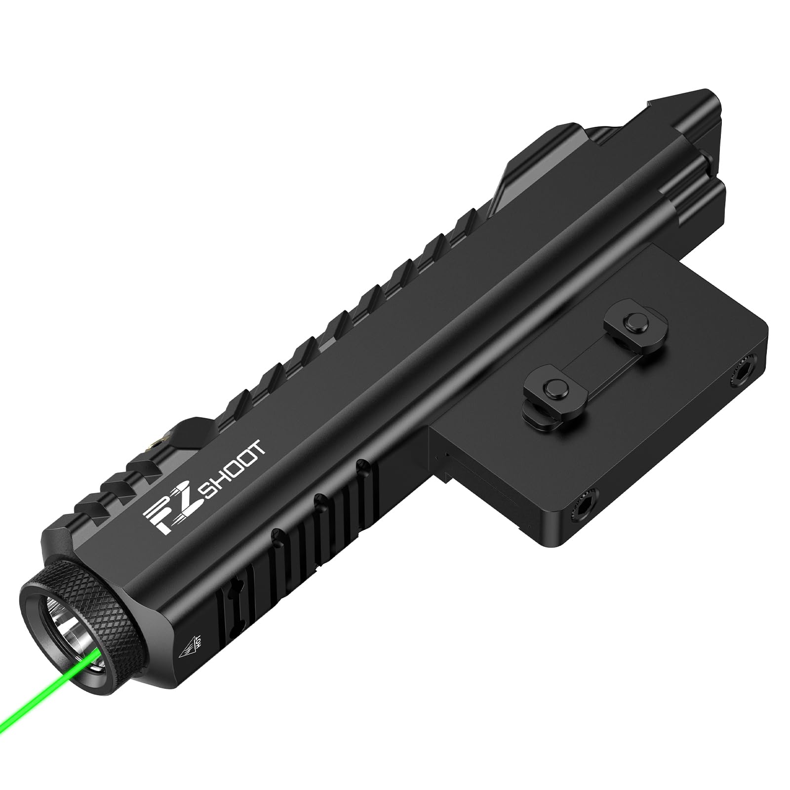 EZshoot 2400 Lumens Rechargeable Rifle Flashlight with Strobe Mode for Tactical Use, Compatible with Picatinny and M-Rai