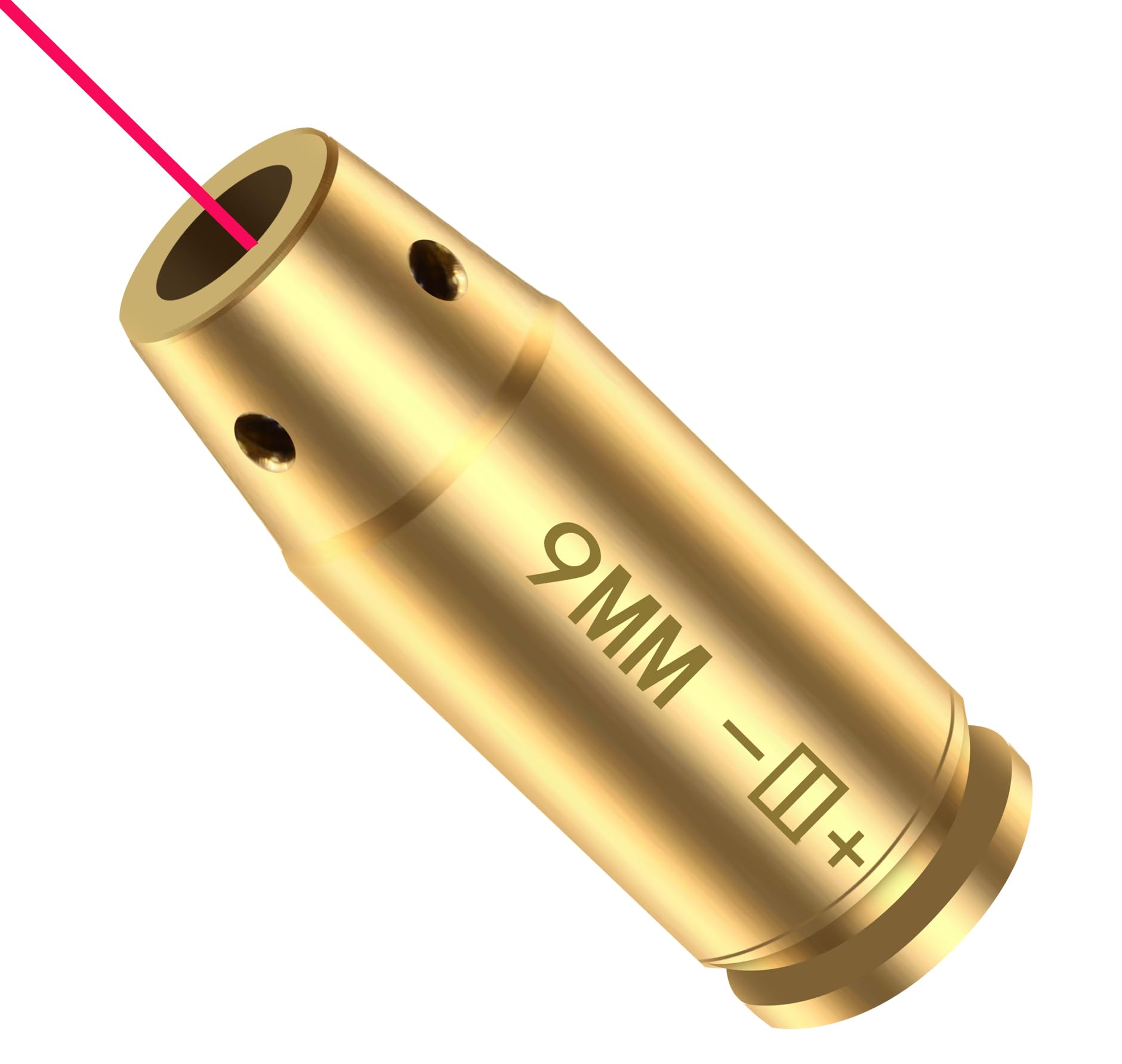 9mm Red Dot Laser Bore Sighter for 9MM Caliber Shooters, Red Beam Laser Boresighter with 2 Sets of Batteries(4H)  
9mm R