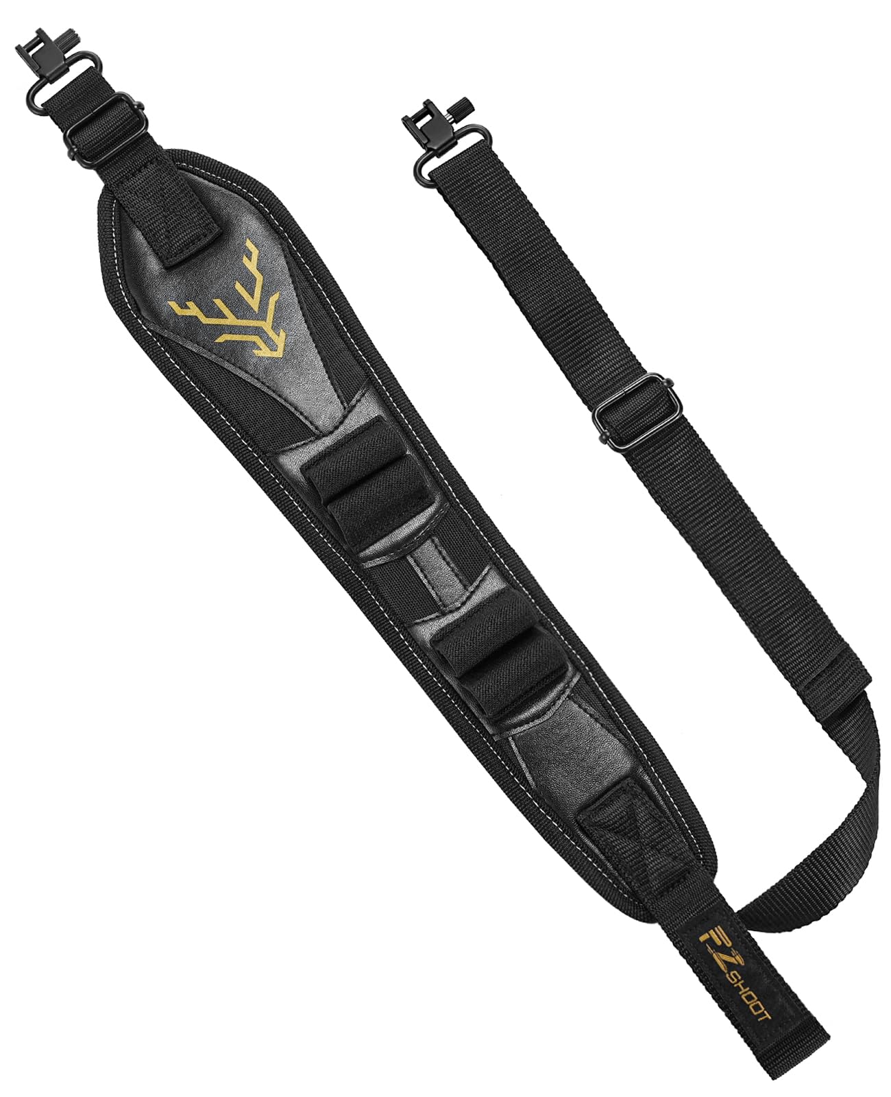 EZshoot Two Point Rifle Sling with Shells Holder and Swivels for Outdoors Comfortable Neoprene Wide Padded