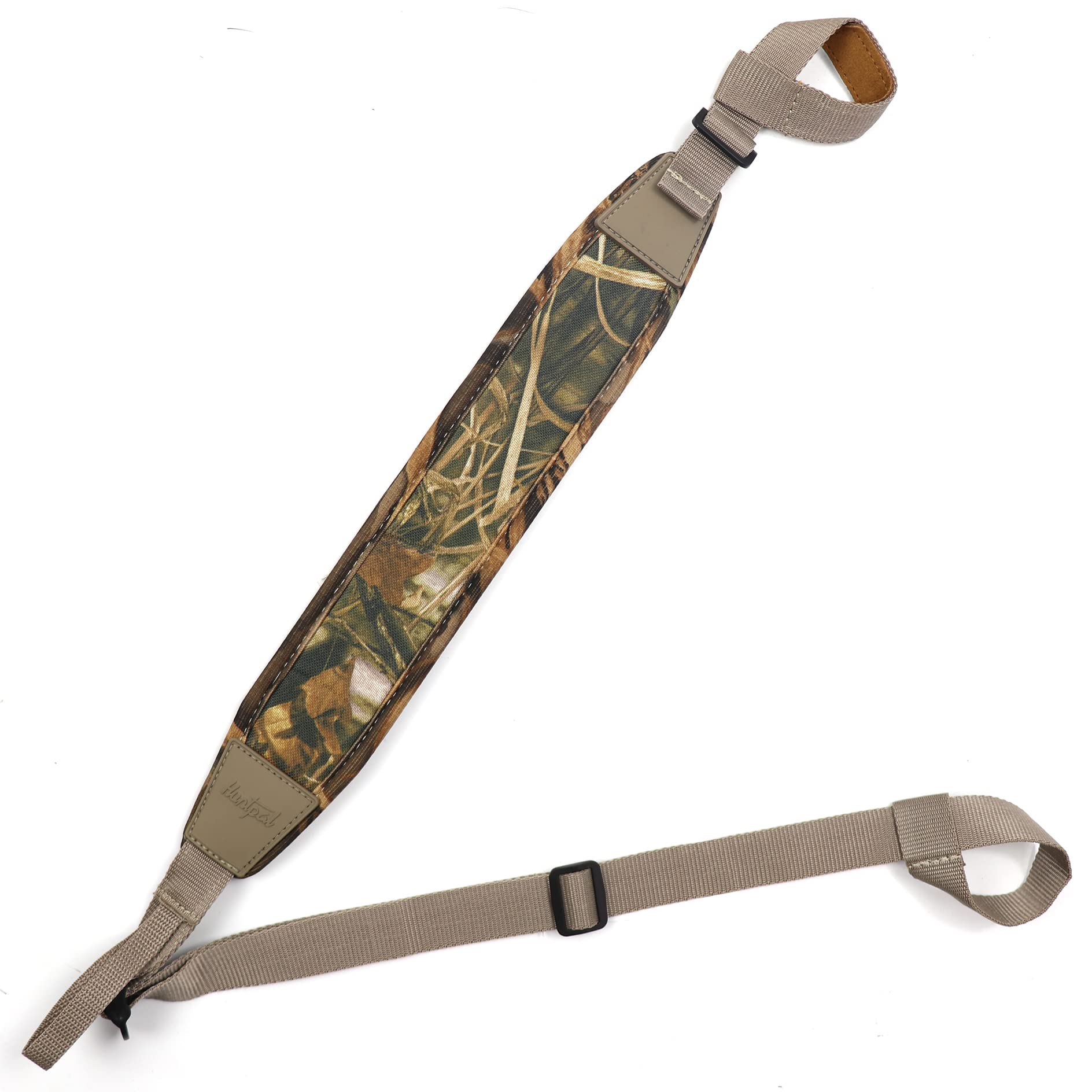 HUNTPAL 2 Point Shotgun Sling for Hunters and Shooters - Non-Swivel No Drill Installation - Neoprene Padded Shoulder Str