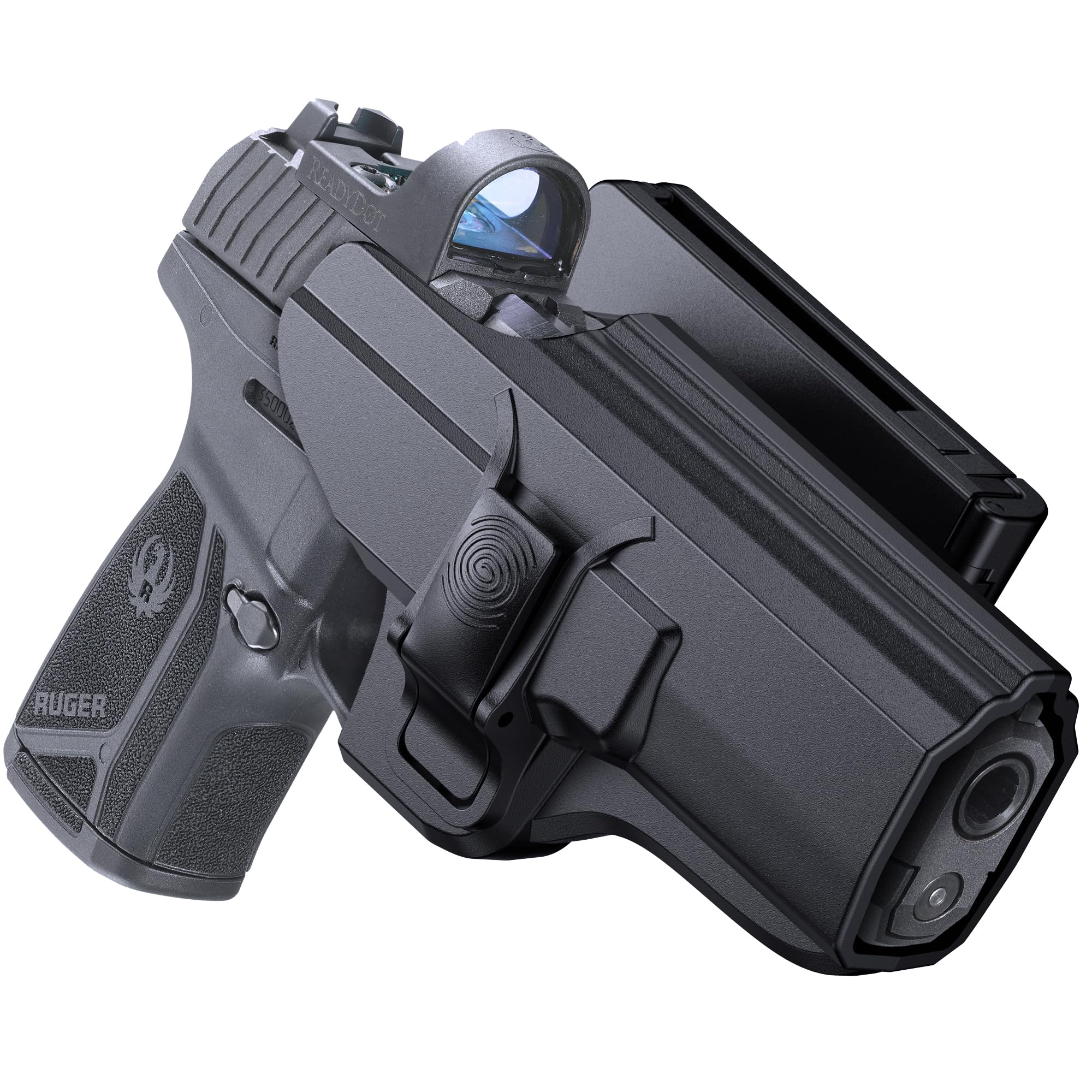 OWB Holster for Ruger Security 9mm Compact/Pro/Standard, Right-Handed Paddle Belt Gun Holster, 60° Adjustable Open Carry